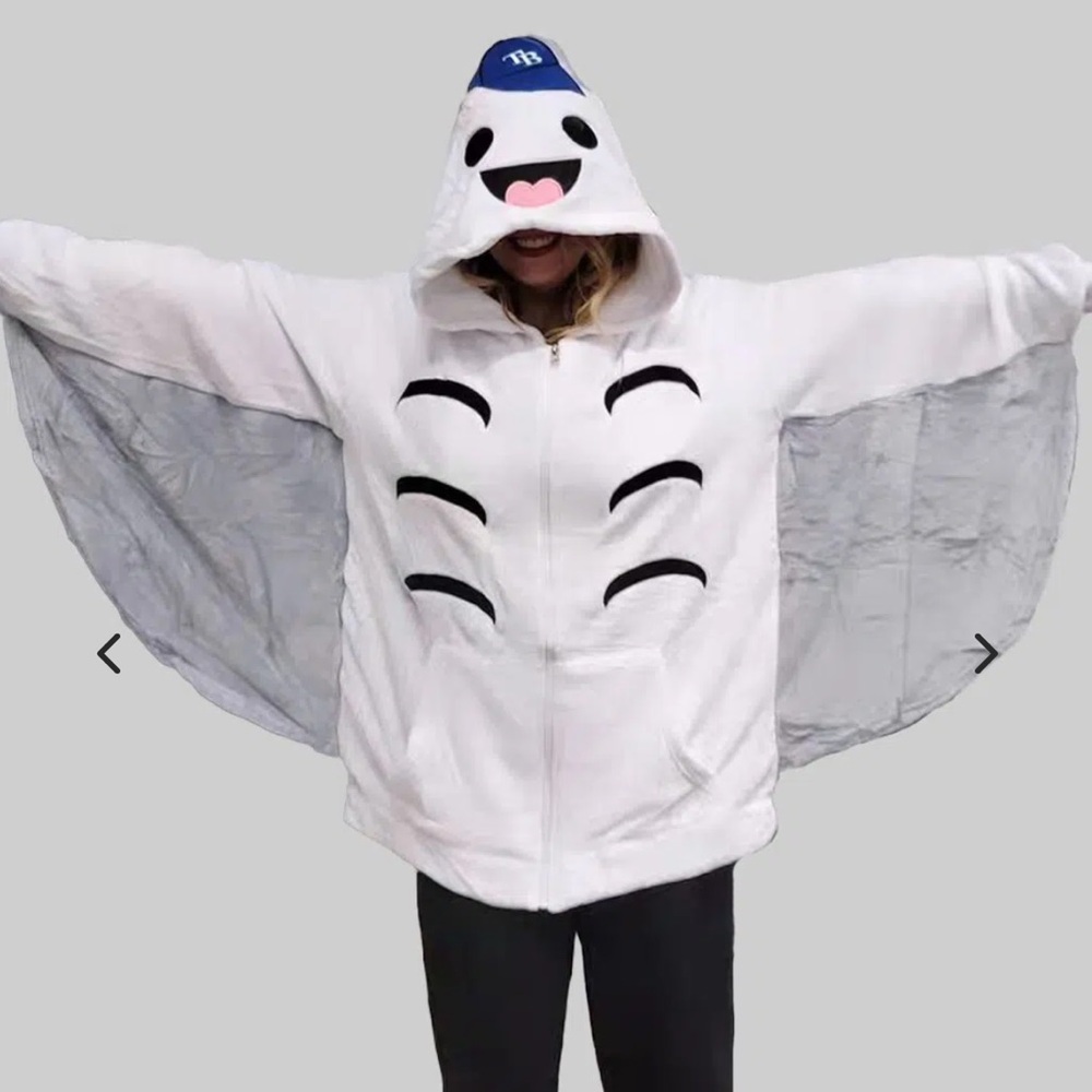 Tampa Bay Rays Flappy Boi Plush Hoodie Size XL